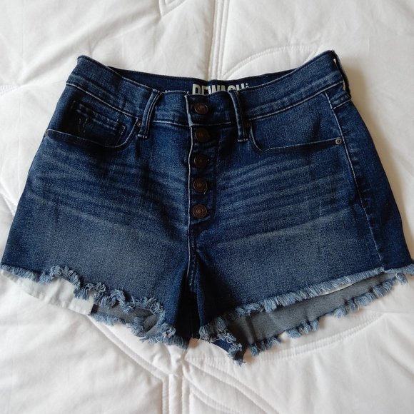 Rewash Brand High Waist Frayed Jeans Shorts in Size 5 - Picture 1 of 8